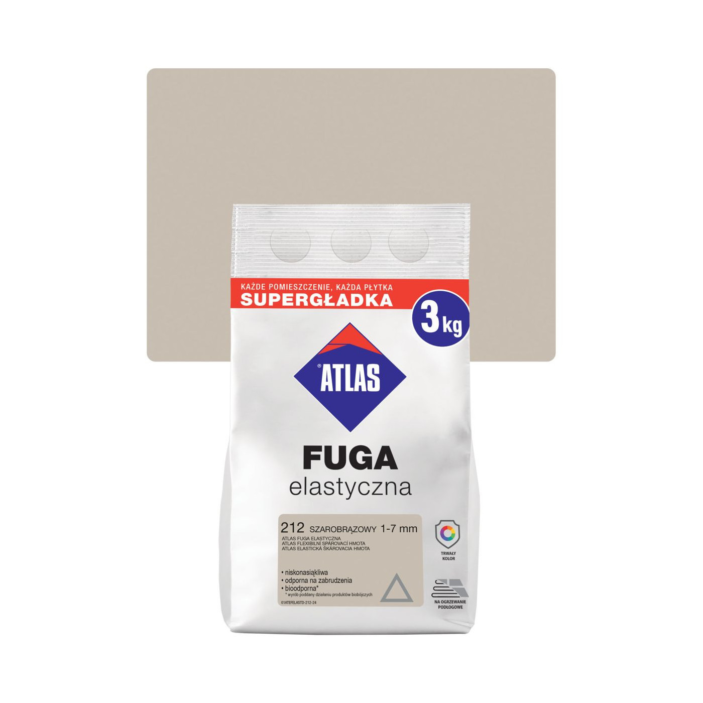 Fuga Elastyczna 3 Kg Szarobrązowy 212 Atlas