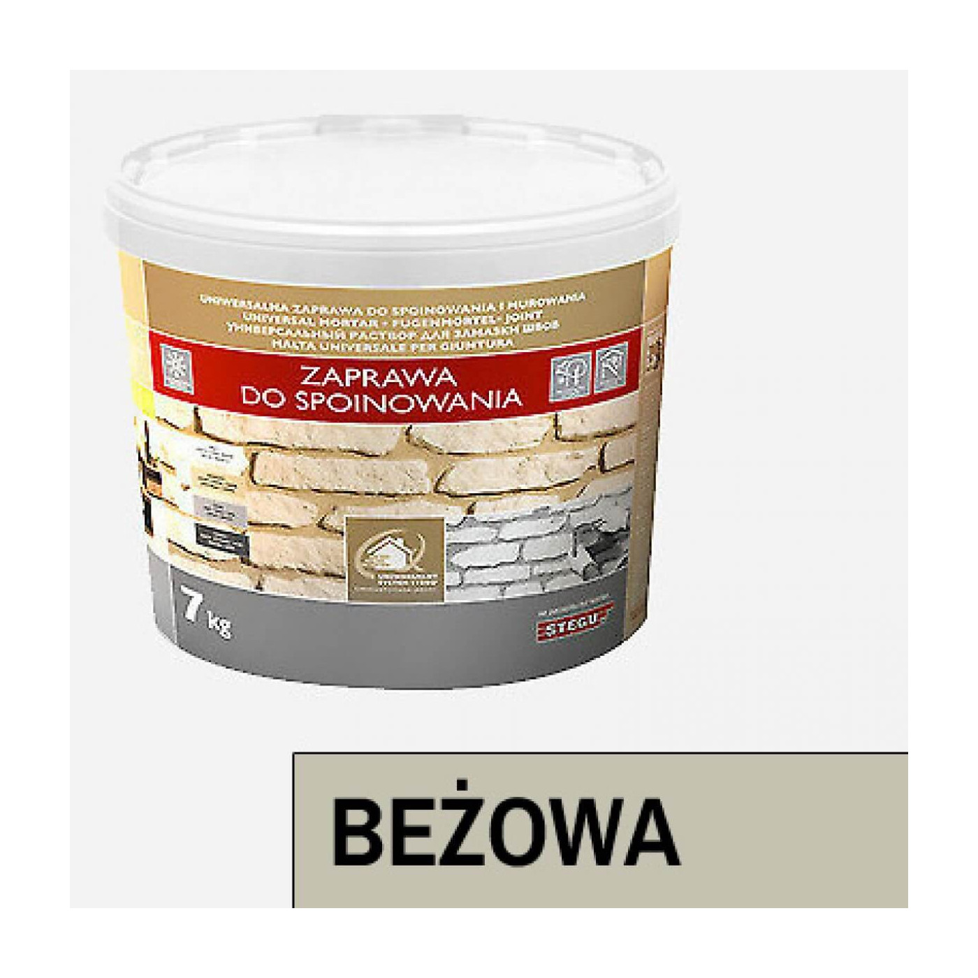 Zaprawa Do Fugowania Classic Beż 7kg Stegu