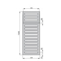Grzejnik Łazienkowy Metropolitan Bar Black Quarz 1540x500 MEP 150-050/M0550 Zehnder