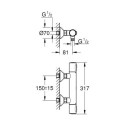 Bateria Prysznicowa Z Termostatem Grohtherm 500 Chrom 34793000 Grohe