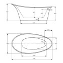 Wanna Wolnostojąca Euphoria Classic White 178x88 Ravon