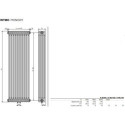 Grzejnik Ritmo VB-2K/65 0450x1800 9005 Czarny 113690450180000999005-0000 Vasco