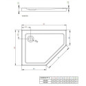 Brodzik Doros Pt E Antracyt 100x80 SDRPT1080-01-64SR Radaway