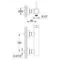 Bateria Prysznicowa Axel QW120A Kohlman