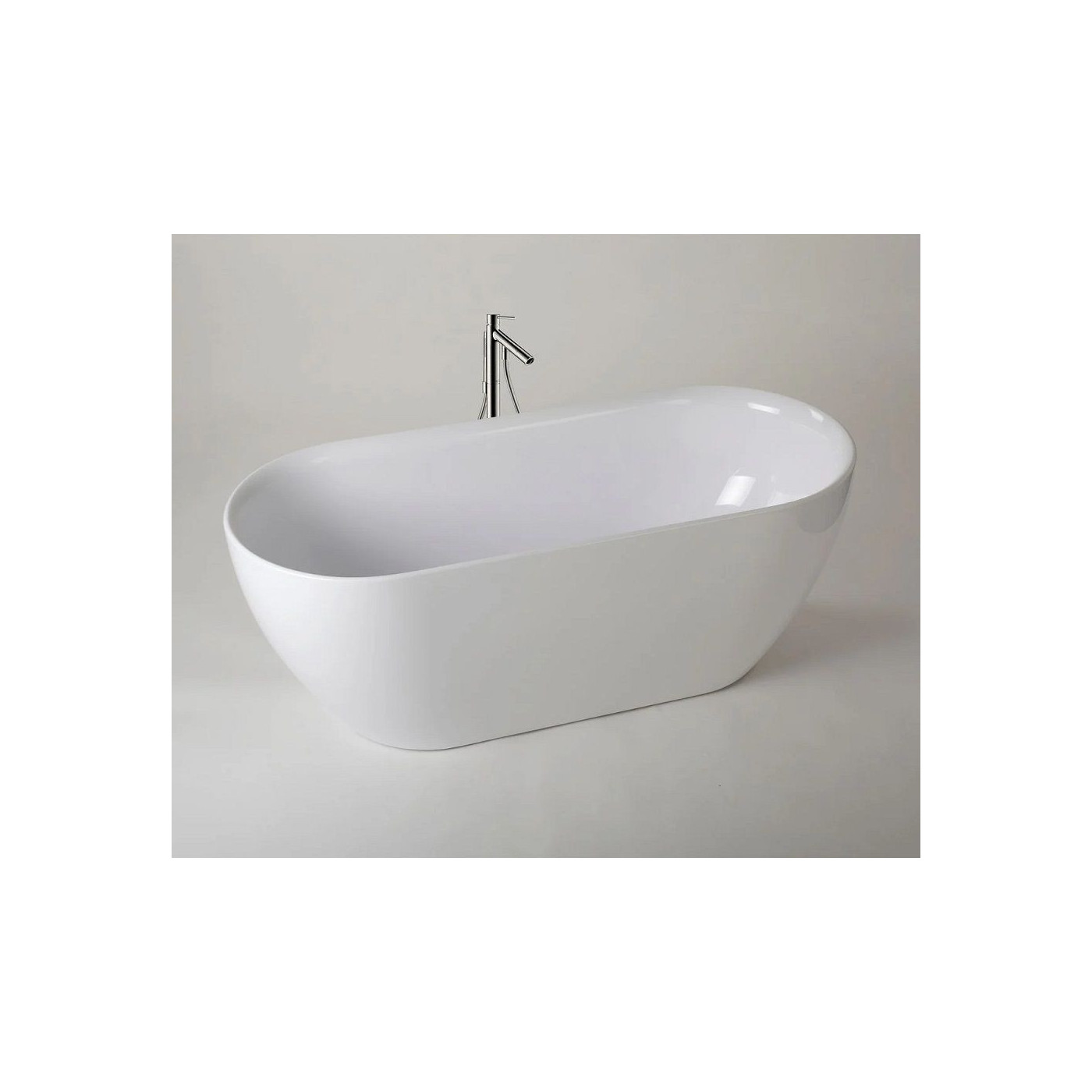 Wanna Wolnostojąca Neo 156x69 Biały Połysk/Sahara Brown Mat WWNE/SWP/ZRM Ravon