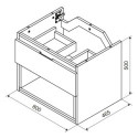 Szafka Wisząca 80 cm Tuto 2.0 MLEX.2171.K.80.011G.GRGR Excellent