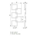 Grzejnik Dekoracyjny Loco 5 Mini 1123x500 Merkury 7 Radeco