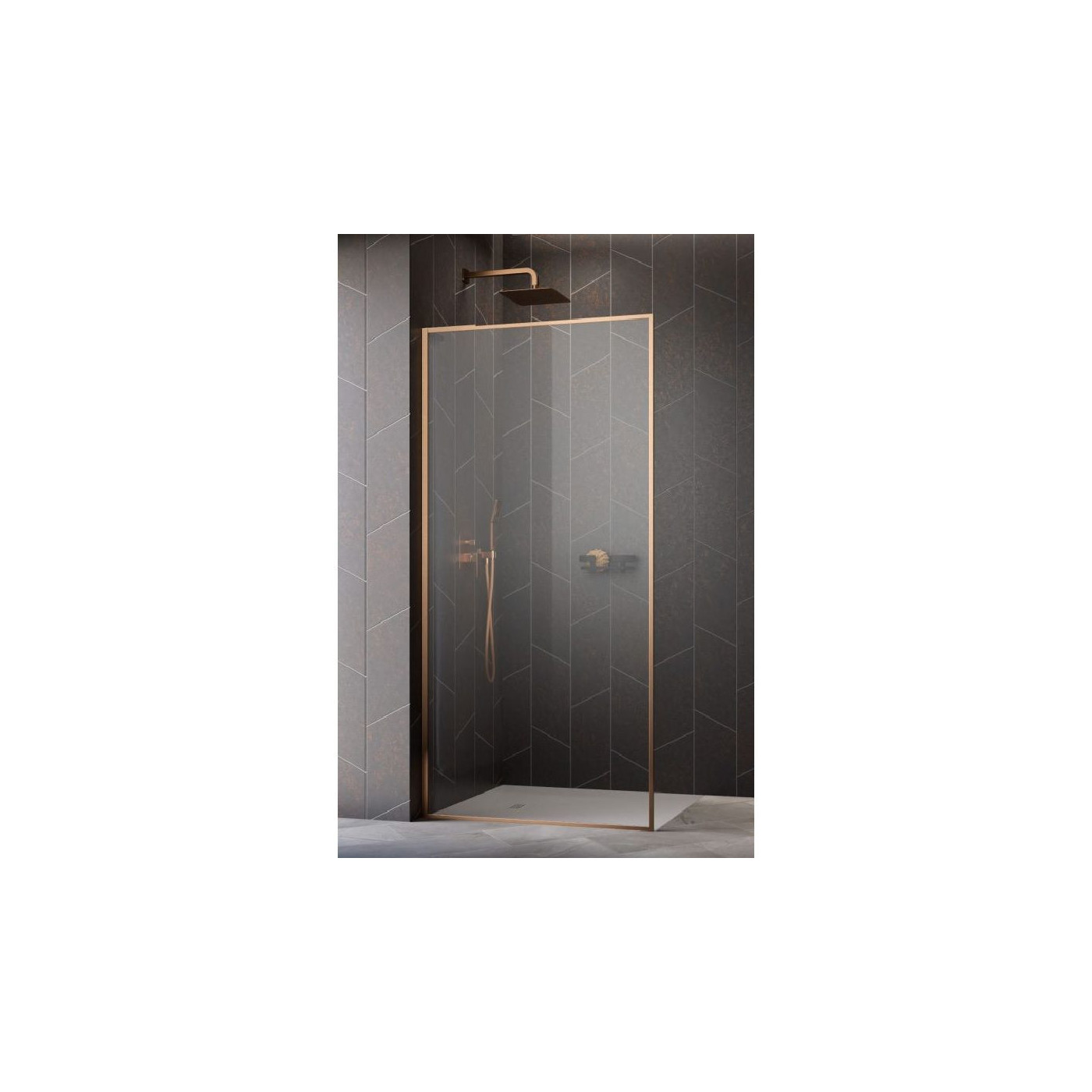 Ścianka Walk-In Modo F SL II 95 Brushed Copper Szkło UltraClear 10419095-93-01 Radaway