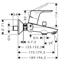 Bateria Wannowa Focus E2 31940000 Hansgrohe