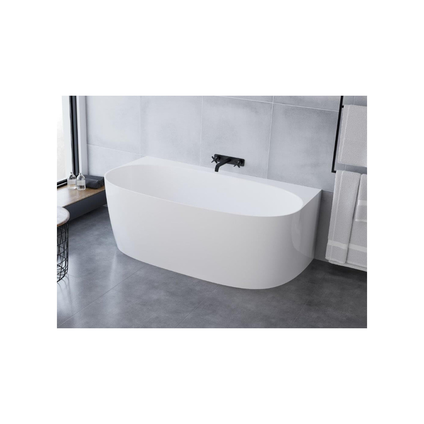 Wanna Wolnostojąca Przyścienna 0052 1580 Snow White 158x86 Marmite