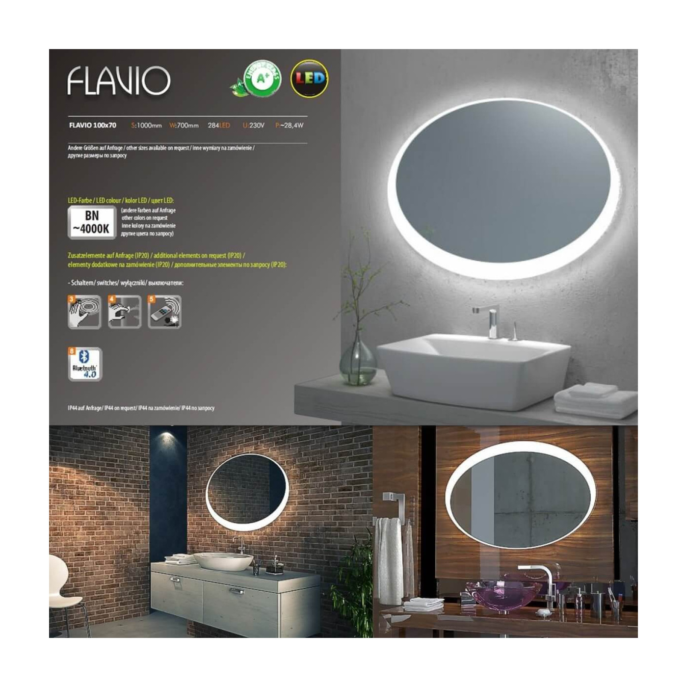 Lustro Flavio 100x70 MCJ