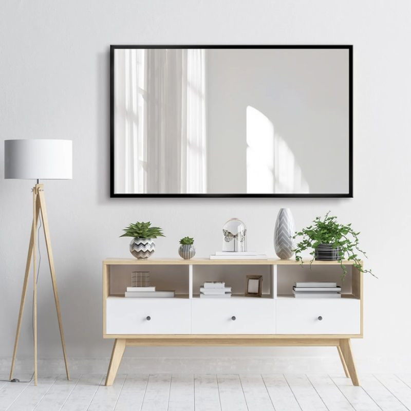 Lustro Formosa LED Ambiente Barwa Neutralna Czarna Rama 100x60 Ruke