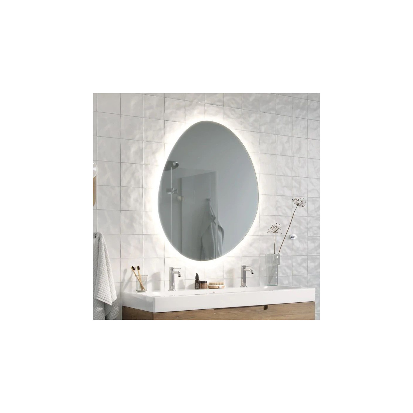 Lustro Vaillent LED Ambiente 80x97,3 Ruke