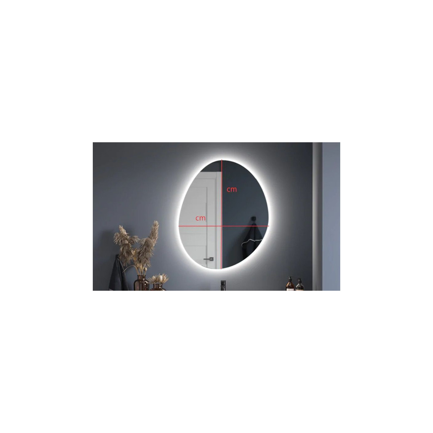 Lustro Vaillent LED Ambiente 80x97,3 Ruke