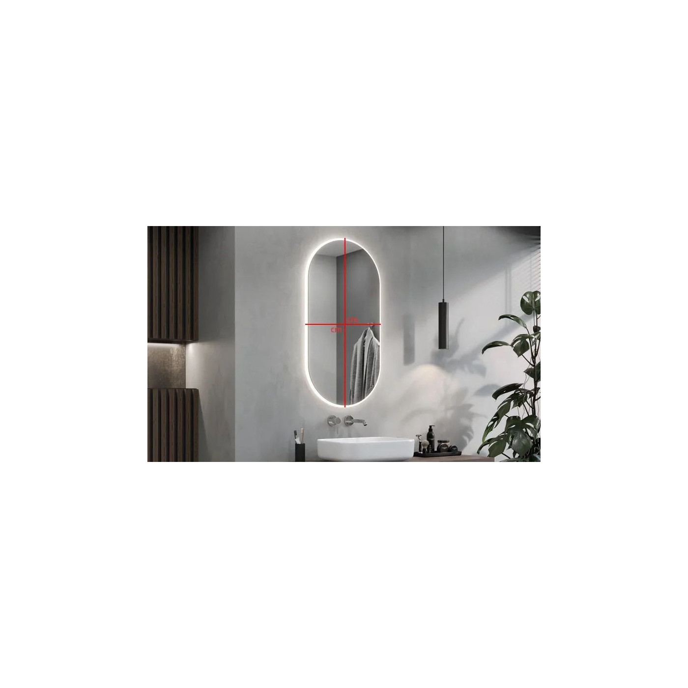 Lustro Z Podświetleniem LED Koria Acrylic Edge 50x100 Ruke