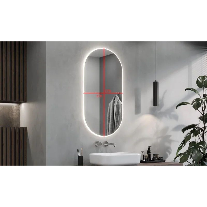 Lustro Z Podświetleniem LED Koria Acrylic Edge 50x100 Ruke