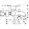 Bateria Wannowa Talis S 32420000 Hansgrohe