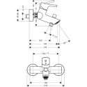 Bateria Wannowa Talis S Chrom 72400000 Hansgrohe
