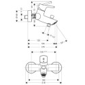 Bateria Wannowa Talis S Chrom 72400000 Hansgrohe