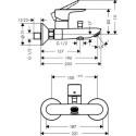 Bateria Wannowa Talis E Chrom 71740000 Hansgrohe
