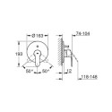Jednouchwytowa Bateria Wannowa Eurostyle Cosmopolitan 19506002 Grohe
