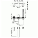 Bateria Wannowa 3-otworowa Cuadro 00616105 Tres
