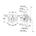 Bateria Podtynkowa Wannowa Eurosmart Cosmopolitan 19382000 Grohe