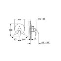 Bateria Wannowa Podtynkowa Eurosmart 19450002 Grohe