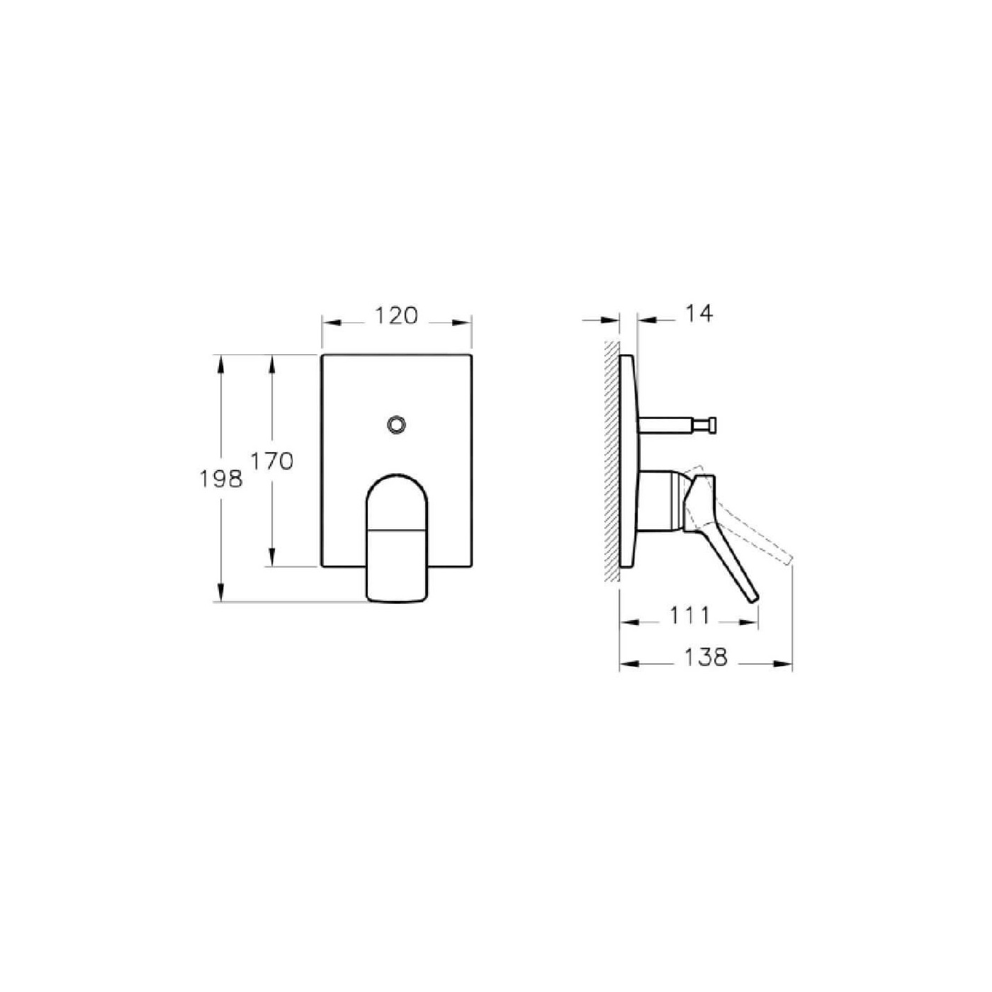 Bateria Wannowa Podtynkowa Memoria A42284 Vitra