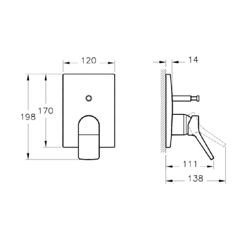 Bateria Wannowa Podtynkowa Memoria A42284 Vitra