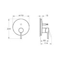 Bateria Wannowa Podtynkowa Minimax S A42210EXP Vitra
