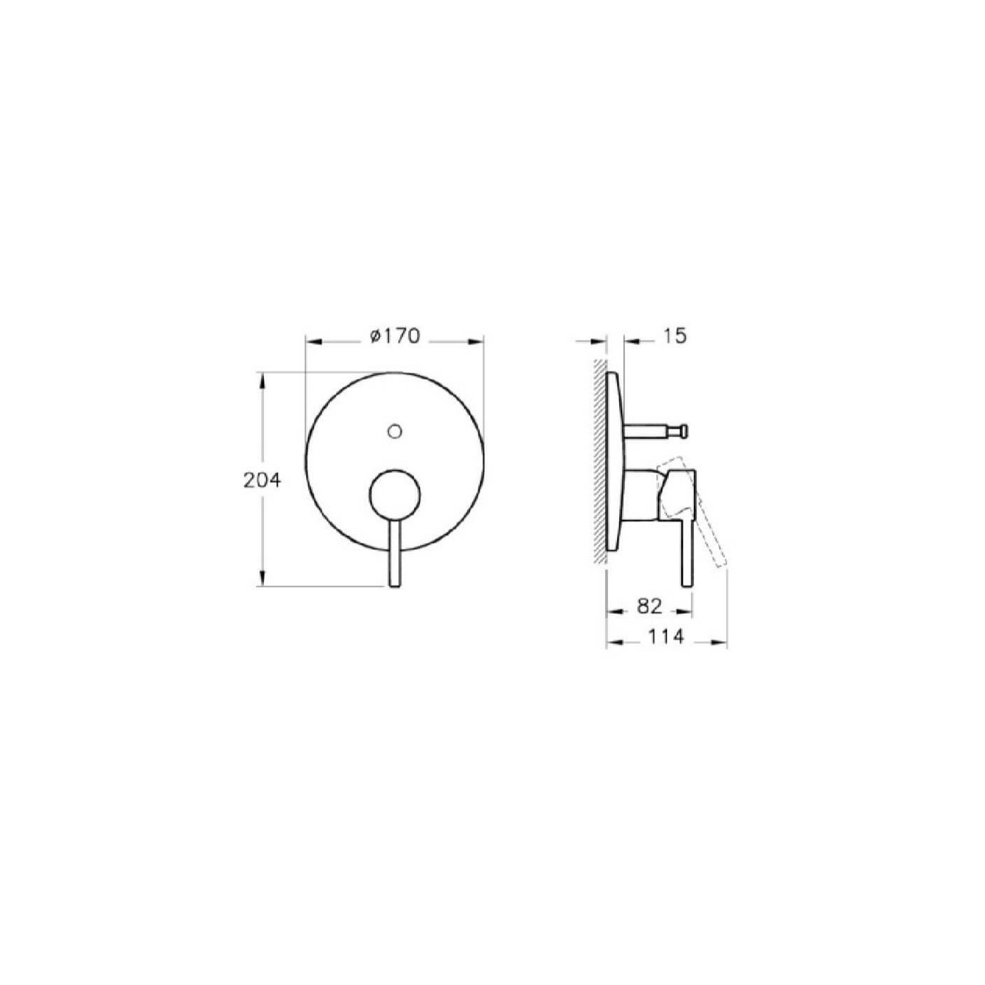 Bateria Wannowa Podtynkowa Minimax S A42210EXP Vitra