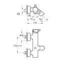 Bateria Wannowa Nest A42242EXP Vitra