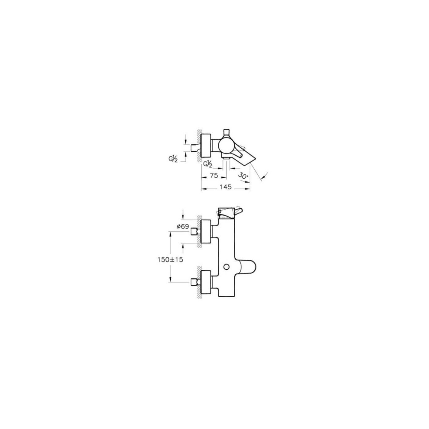 Bateria Wannowa Nest A42242EXP Vitra