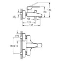 Bateria Wannowa Q-Line A40778EXP Vitra