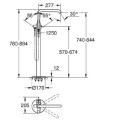 Bateria Wannowa Essence Cool Sunrise 25248GL1 Grohe