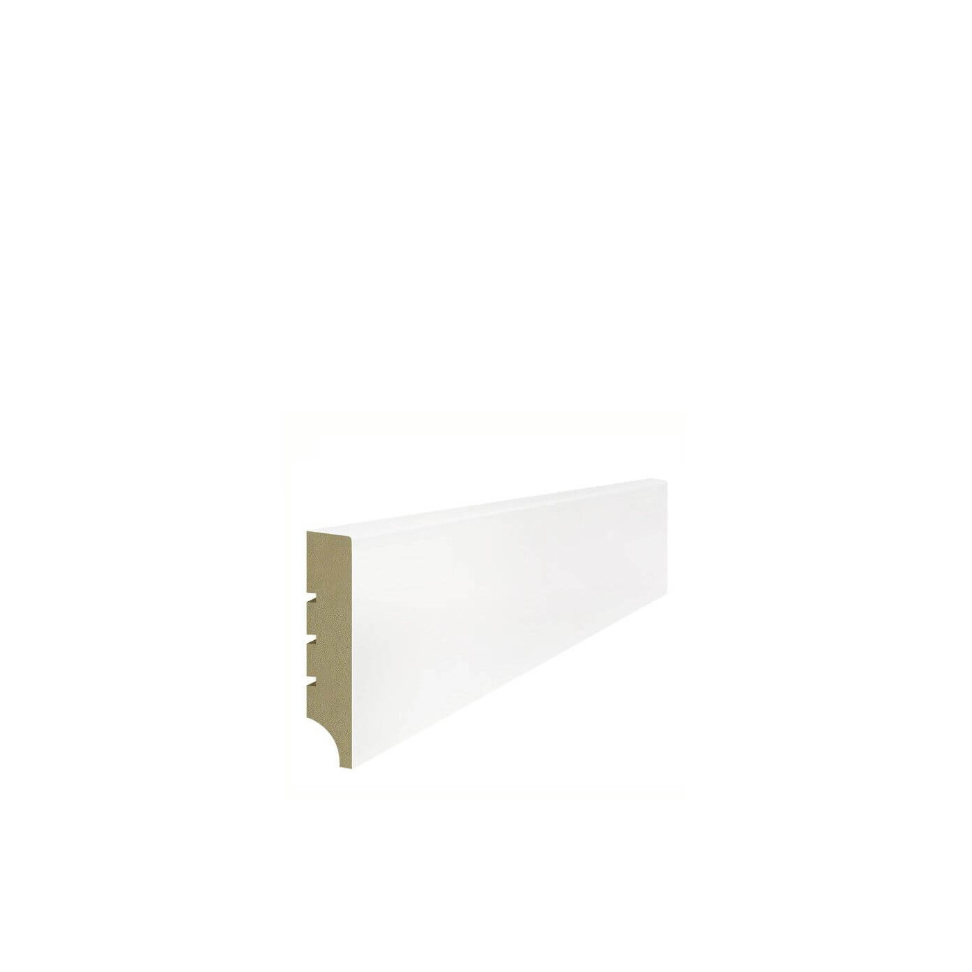 Listwa Przypodłogowa MDF Classic Plus R1 RAL9003 80x16x2440 mm Lagrus