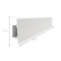 Listwa Przypodłogowa PCV Esquero Duo 657 Merbau Szary 55x22x2500 mm Vox