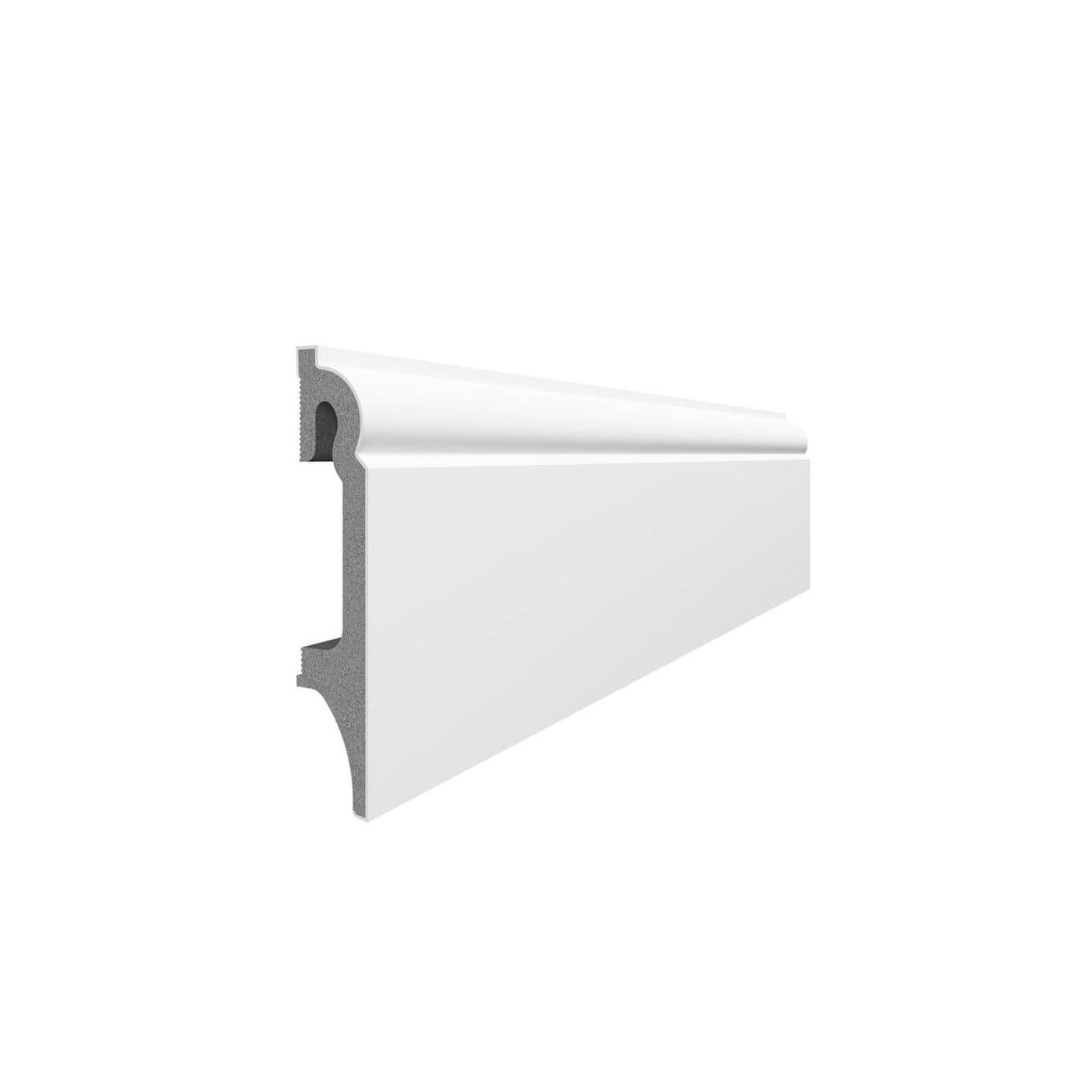 Listwa Przypodłogowa PCV Espumo ESP301 Biały 80x16x2400 mm Vox