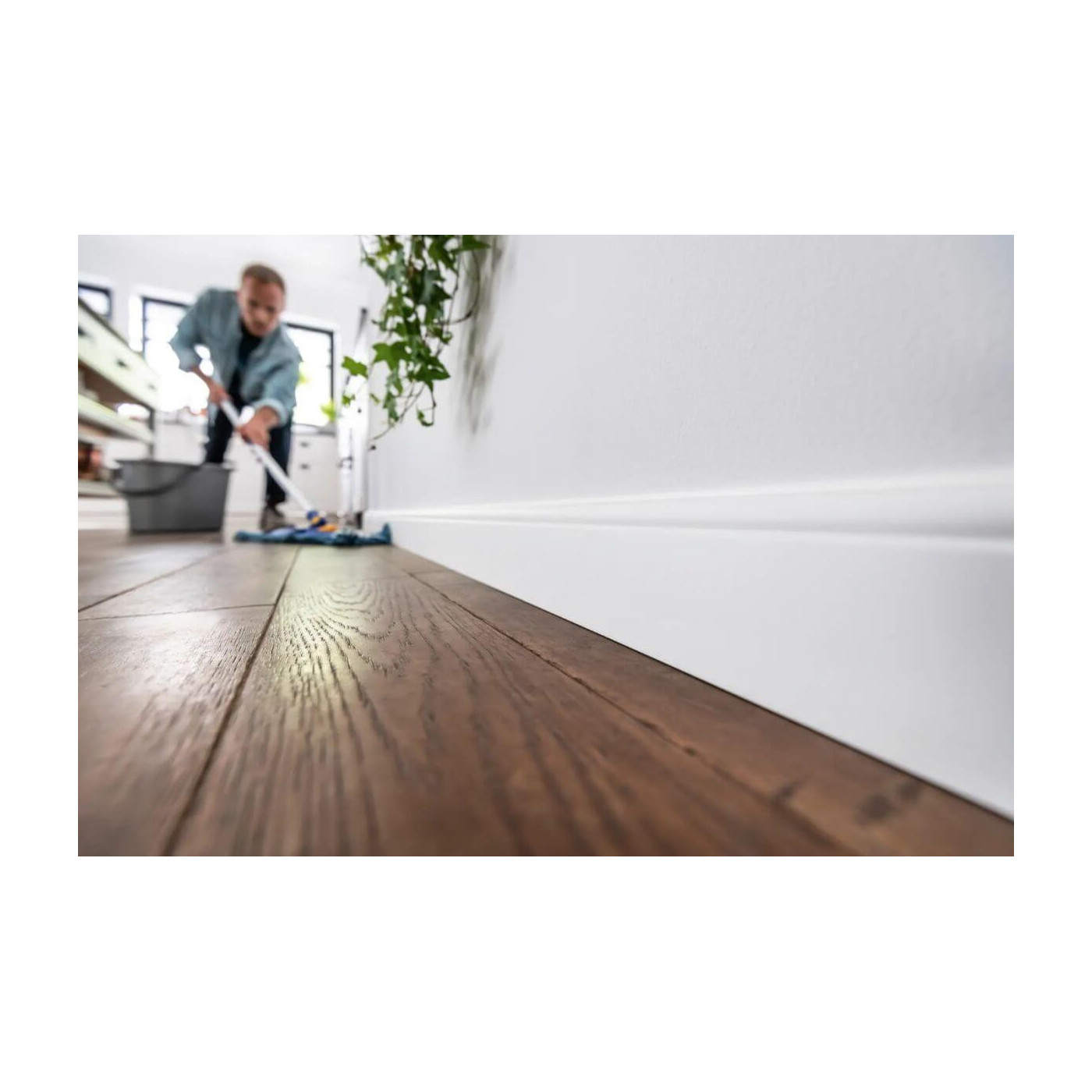 Listwa Przypodłogowa PCV Espumo ESP301 Biały 80x16x2400 mm Vox