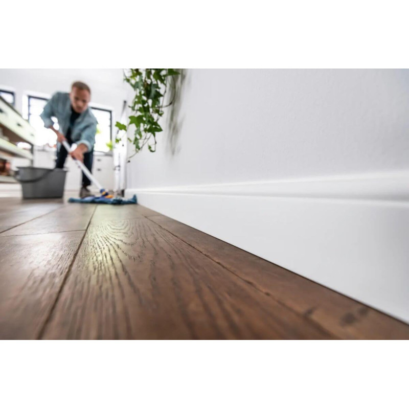 Listwa Przypodłogowa PCV Espumo ESP301 Biały 80x16x2400 mm Vox