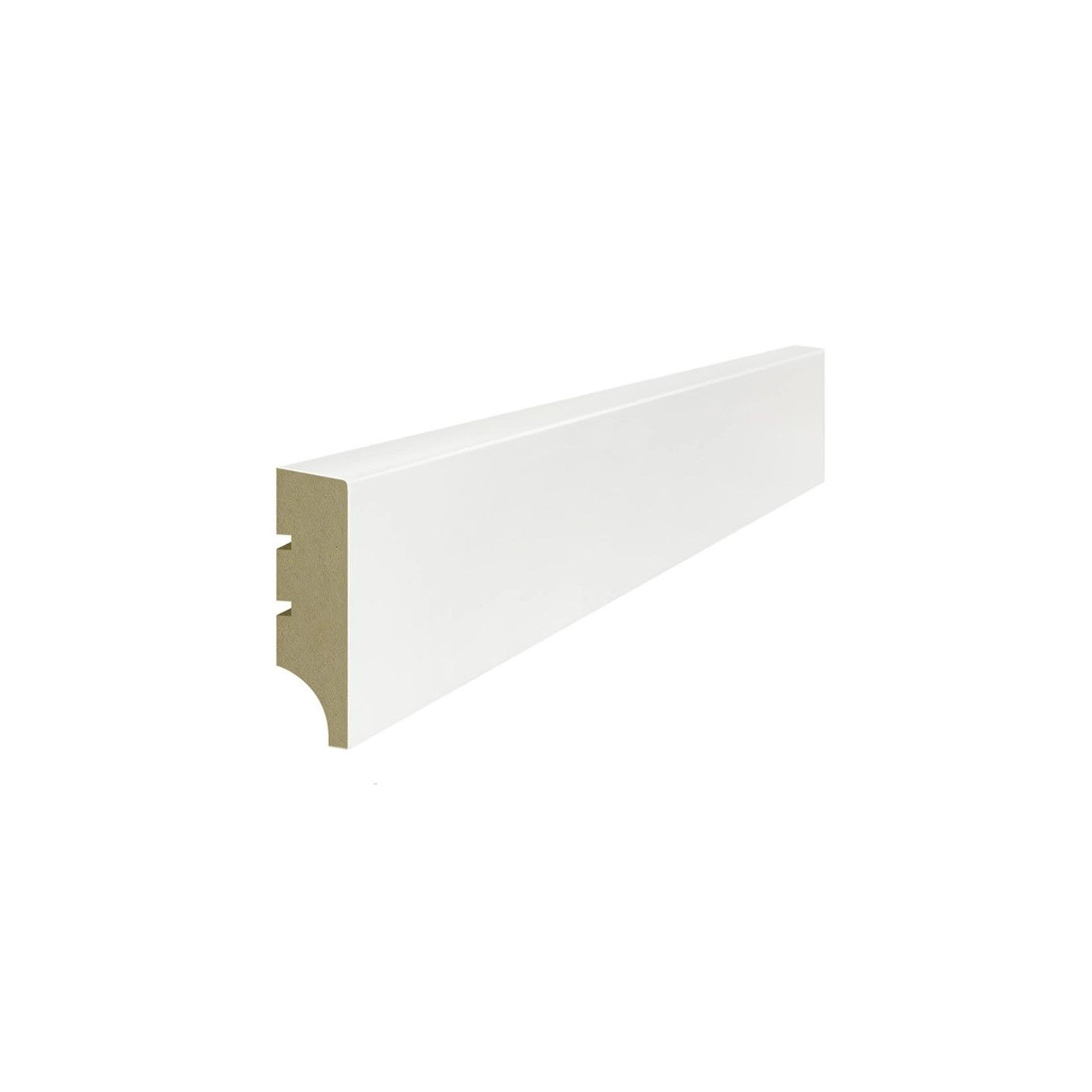 Listwa Przypodłogowa Basic R1 Plus Biały 244x6 Lagrus