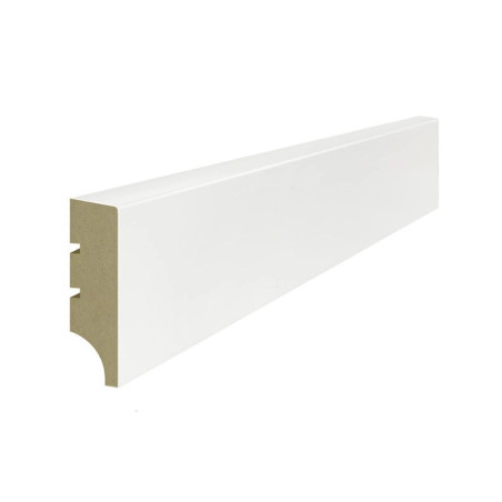 Listwa Przypodłogowa Basic R1 Plus Biały 244x6 Lagrus
