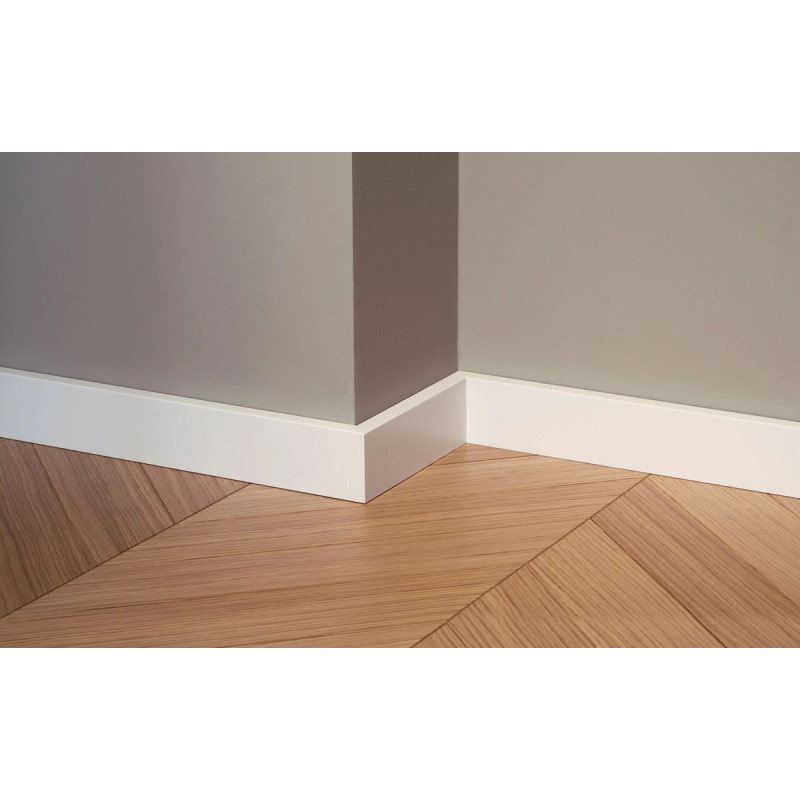 Listwa Przypodłogowa Basic R1 Plus Biały 244x6 Lagrus