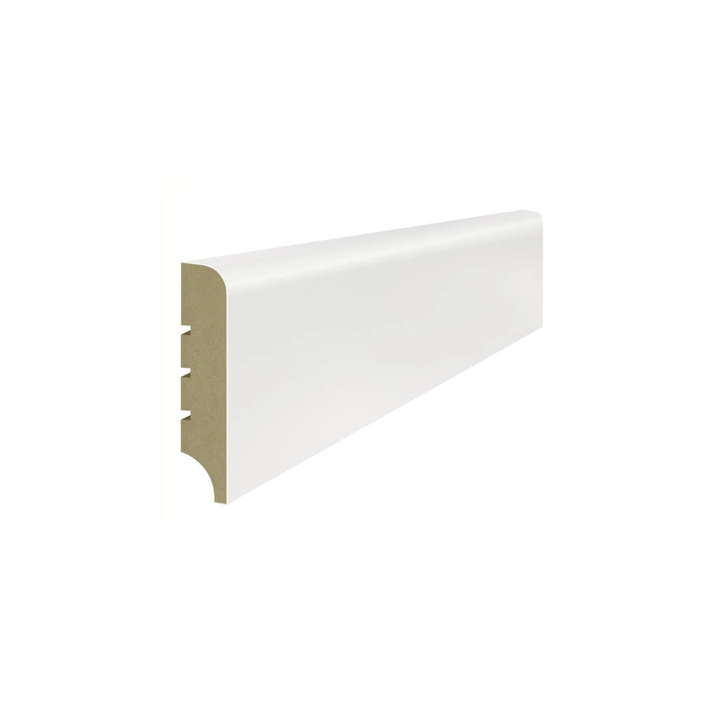 Listwa Przypodłogowa Classic R10 Plus Biały 244x8 Lagrus