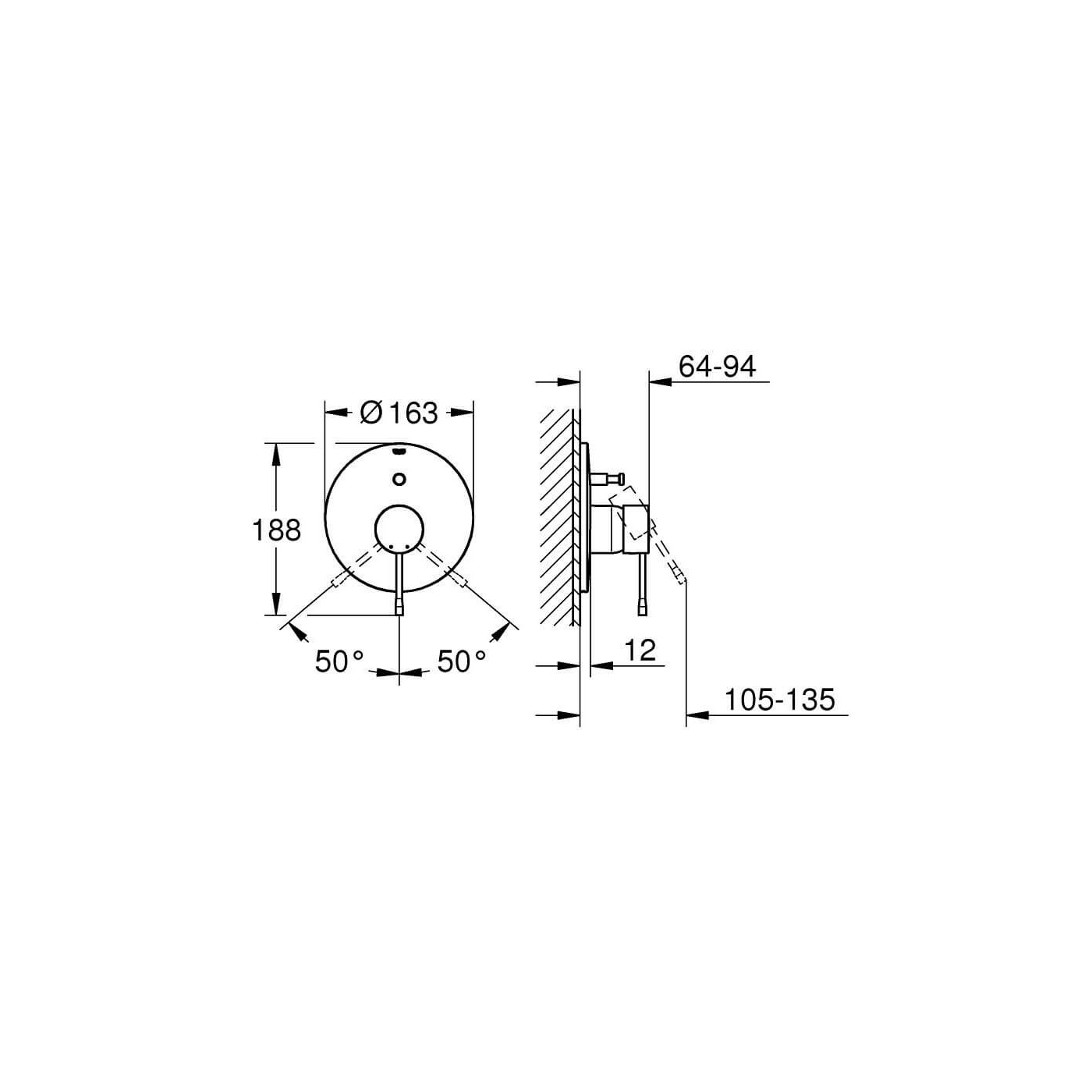 Jednouchwytowa Bateria Wannowa Essence Warm Sunset 19285DA1 Grohe