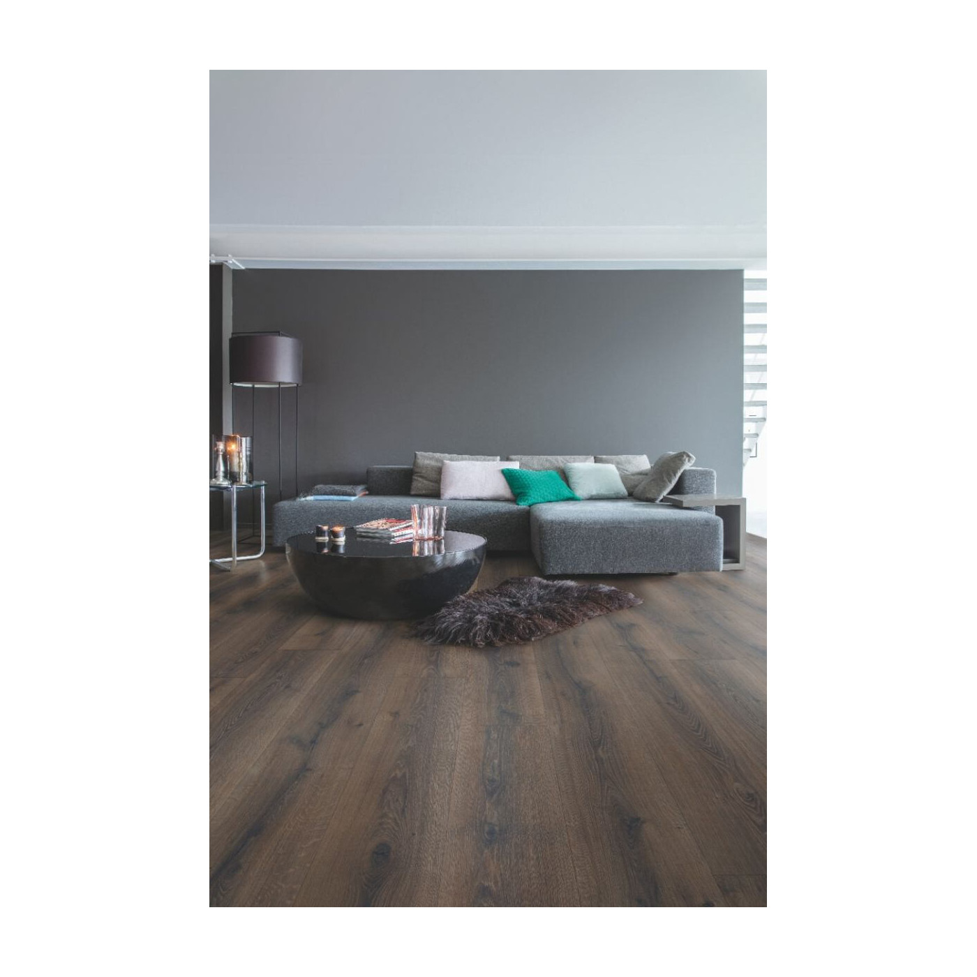 Panel Podłogowy Majestic Dąb Pustynny Szczotkowany Ciemnobrązowy 205x24 MJ3553 Quick-Step