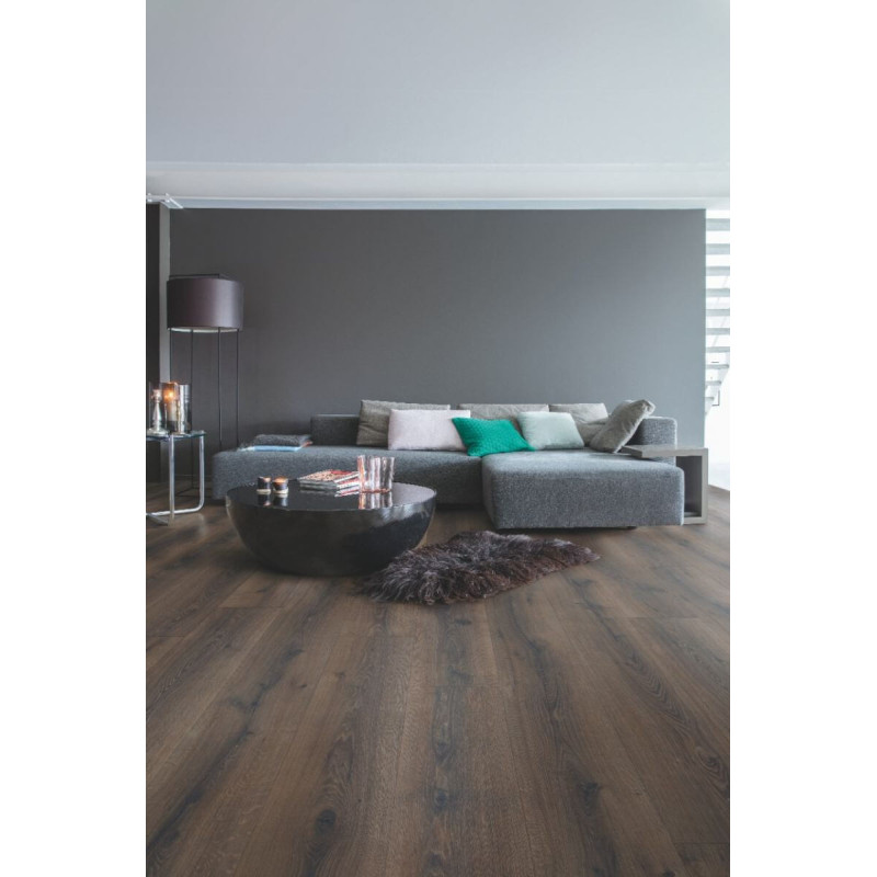 Panel Podłogowy Majestic Dąb Pustynny Szczotkowany Ciemnobrązowy 205x24 MJ3553 Quick-Step