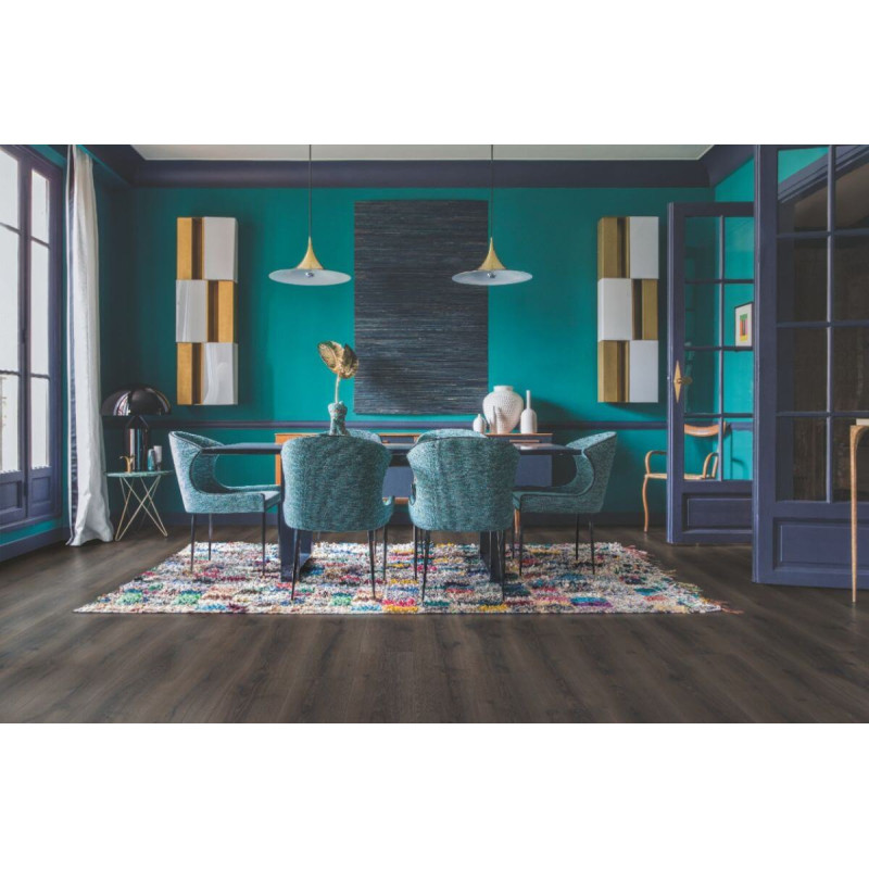 Panel Podłogowy Majestic Dąb Pustynny Szczotkowany Ciemnobrązowy 205x24 MJ3553 Quick-Step