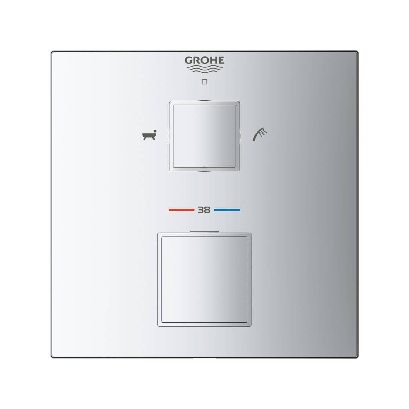 Termostatyczna Bateria Wannowa Do Obsługi Dwóch Wyjść Wody Grohtherm Cube 24155000 Grohe